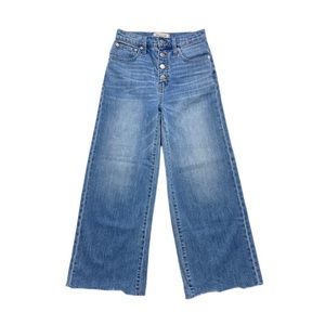 Madewell wide leg, high rise, crop women’s jeans - worn once